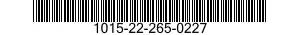 1015-22-265-0227 CHAIN,ROLLER 1015222650227 222650227