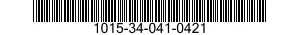 1015-34-041-0421 INSULATION BLANKET,GUN BARREL 1015340410421 340410421