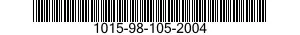 1015-98-105-2004 SPRING,HELICAL,COMPRESSION 1015981052004 981052004