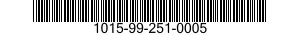 1015-99-251-0005 KEY,LOCKING,BARREL 1015992510005 992510005