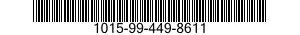 1015-99-449-8611 PLUG,CAP,OIL PUMP 1015994498611 994498611