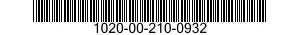 1020-00-210-0932 PLUG 1020002100932 002100932