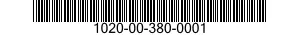 1020-00-380-0001  1020003800001 003800001