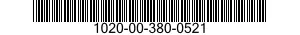 1020-00-380-0521 BOX 1020003800521 003800521