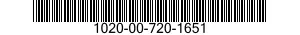 1020-00-720-1651  1020007201651 007201651