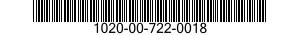 1020-00-722-0018  1020007220018 007220018