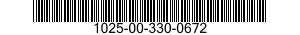 1025-00-330-0672  1025003300672 003300672