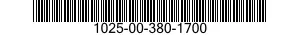 1025-00-380-1700  1025003801700 003801700