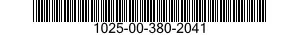 1025-00-380-2041  1025003802041 003802041