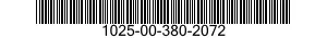 1025-00-380-2072  1025003802072 003802072