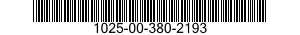 1025-00-380-2193  1025003802193 003802193