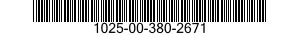 1025-00-380-2671  1025003802671 003802671