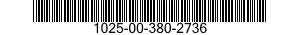 1025-00-380-2736  1025003802736 003802736
