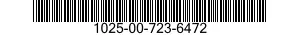 1025-00-723-6472  1025007236472 007236472