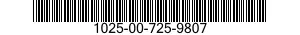 1025-00-725-9807  1025007259807 007259807