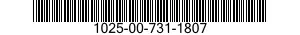 1025-00-731-1807  1025007311807 007311807
