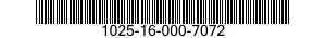 1025-16-000-7072 PART-DESIGN SPECIAL 1025160007072 160007072