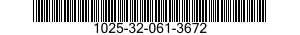 1025-32-061-3672 CONNECTOR 1025320613672 320613672