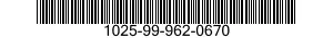 1025-99-962-0670  1025999620670 999620670
