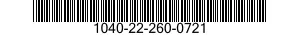 1040-22-260-0721  1040222600721 222600721