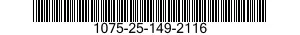 1075-25-149-2116 MAGNET,PERMANENT 1075251492116 251492116