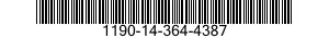 1190-14-364-4387 CABLE ASSEMBLY,SPECIAL PURPOSE,ELECTRICAL,BRANCHED 1190143644387 143644387