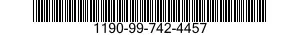 1190-99-742-4457 PAD RUBBER 1190997424457 997424457