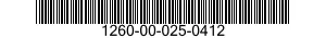 1260-00-025-0412  1260000250412 000250412
