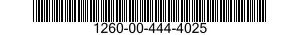 1260-00-444-4025  1260004444025 004444025