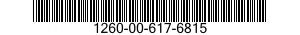 1260-00-617-6815  1260006176815 006176815