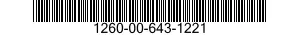 1260-00-643-1221  1260006431221 006431221