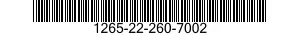 1265-22-260-7002  1265222607002 222607002