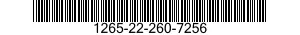 1265-22-260-7256  1265222607256 222607256