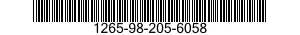 1265-98-205-6058 SIGHT,REAR 1265982056058 982056058