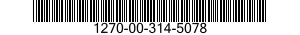 1270-00-314-5078  1270003145078 003145078