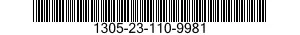 1305-23-110-9981 CARTRIDGE,30 MILLIMETER 1305231109981 231109981