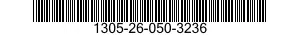 1305-26-050-3236 CARTRIDGE,9 MILLIMETER 1305260503236 260503236