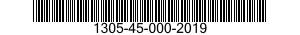 1305-45-000-2019 CARTRIDGE,9 MILLIMETER 1305450002019 450002019