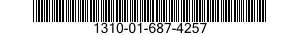 1310-01-687-4257 CARTRIDGE,57 MILLIMETER 1310016874257 016874257