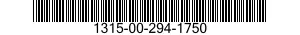 1315-00-294-1750 CARTRIDGE,3 INCH 50 CALIBER 1315002941750 002941750