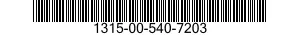 1315-00-540-7203 DUMMY CARTRIDGE,3 INCH 50 CALIBER 1315005407203 005407203