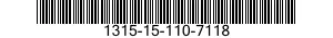 1315-15-110-7118 PROIETTILEDA105/51T 1315151107118 151107118