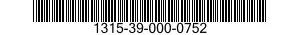 1315-39-000-0752 CARTRIDGE,76 MILLIMETER 1315390000752 390000752