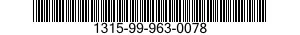 1315-99-963-0078 TRACER,PROJECTILE 1315999630078 999630078