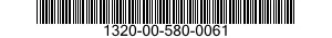 1320-00-580-0061 PROJECTILE,8 INCH 1320005800061 005800061