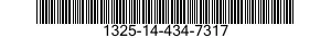 1325-14-434-7317 CABLE ASSEMBLY,SPECIAL PURPOSE,ELECTRICAL 1325144347317 144347317
