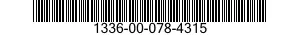1336-00-078-4315 BOLT ASSY,SUPPORT W 1336000784315 000784315