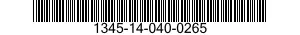 1345-14-040-0265  1345140400265 140400265