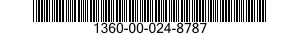 1360-00-024-8787 CAP,VALVE 1360000248787 000248787