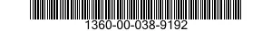 1360-00-038-9192  1360000389192 000389192